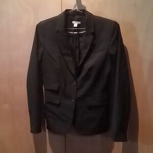 Women's multi functional pocket black blazer from Gap- size 0 (stretch).